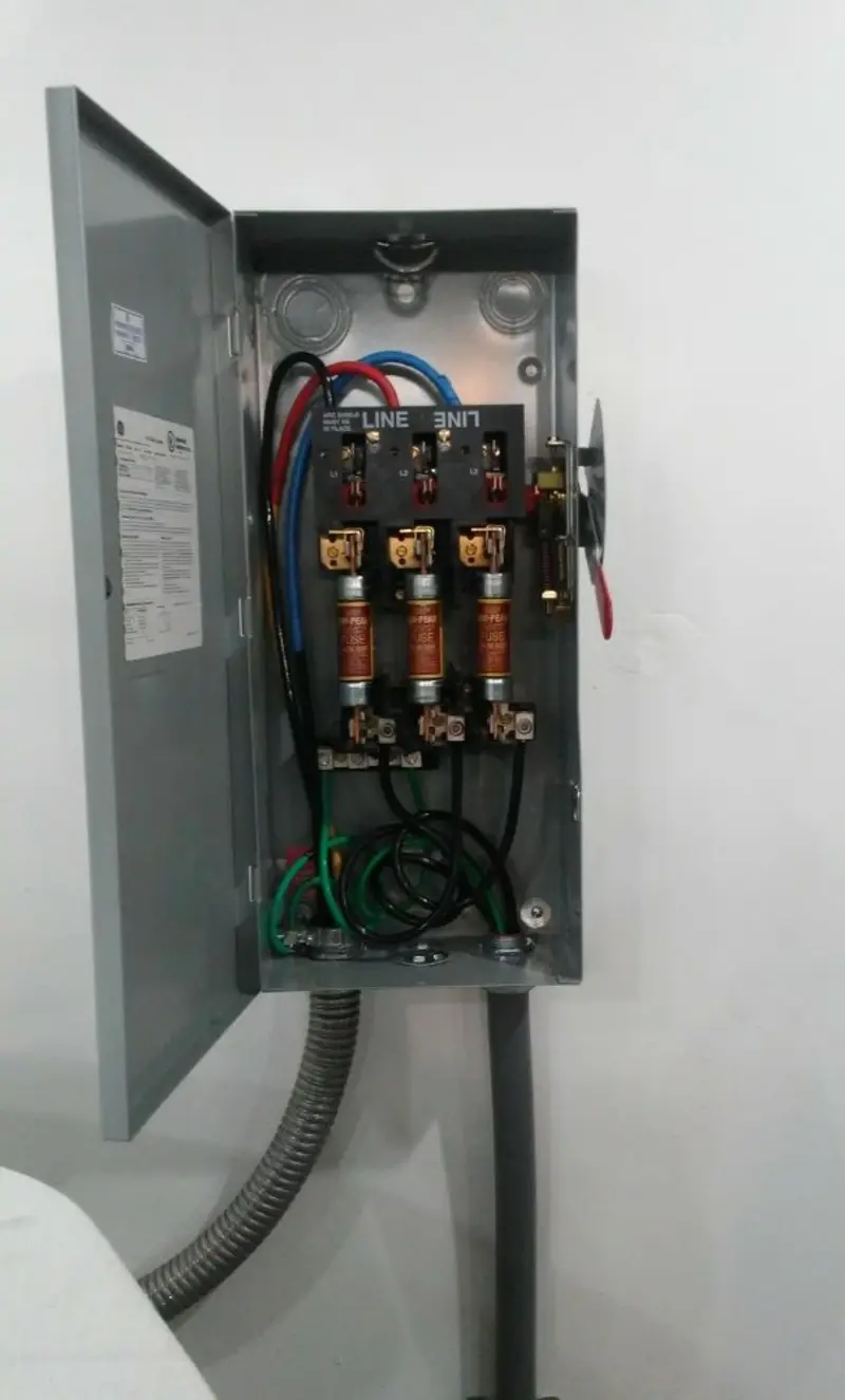 Three-phase disconnect switch installed for Electrical Wiring & Rewiring in West Donegal
